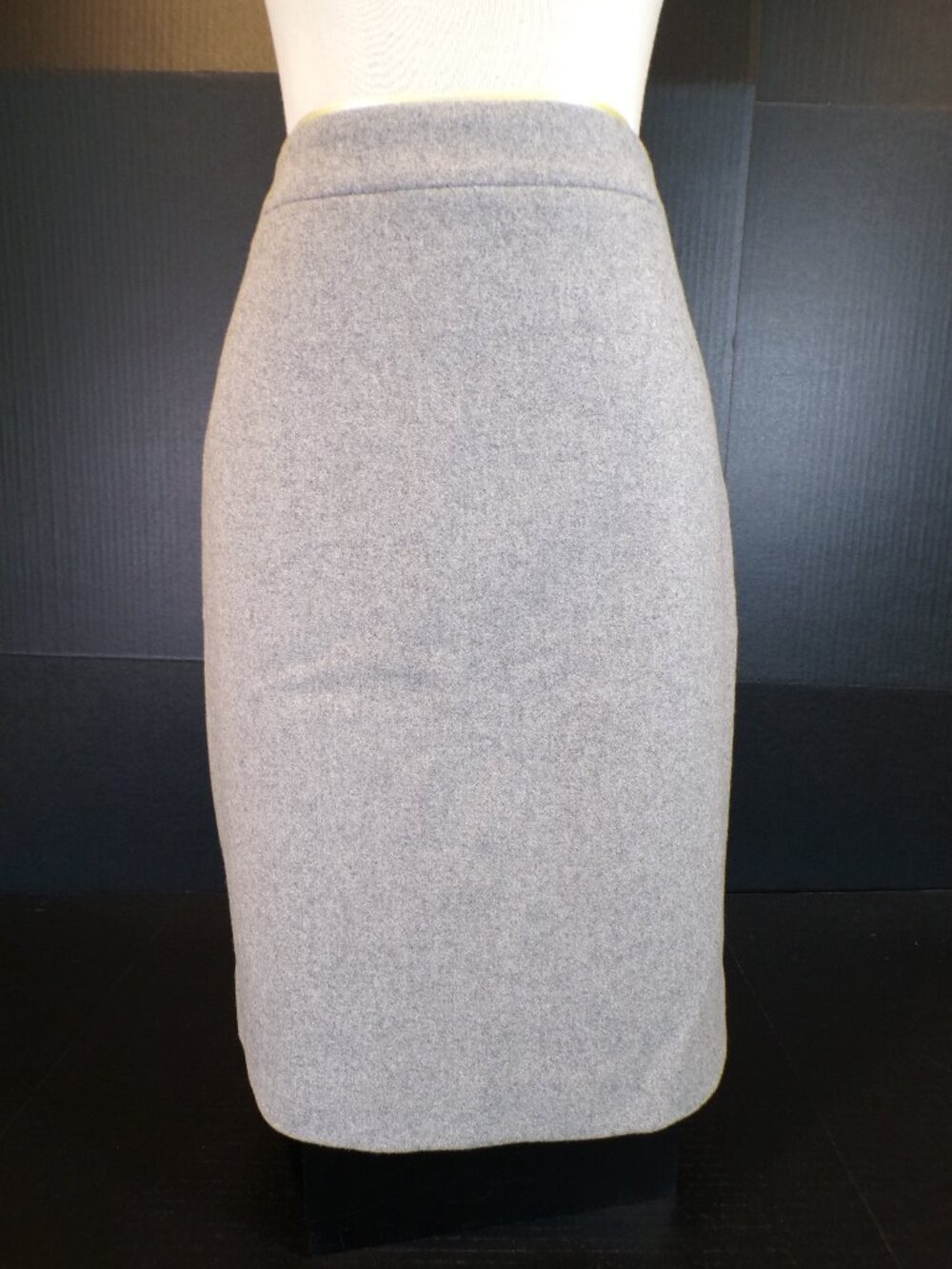 J. Crew Gray The Pencil Skirt Womens Size 6 Wool Blend Lined Zip Back